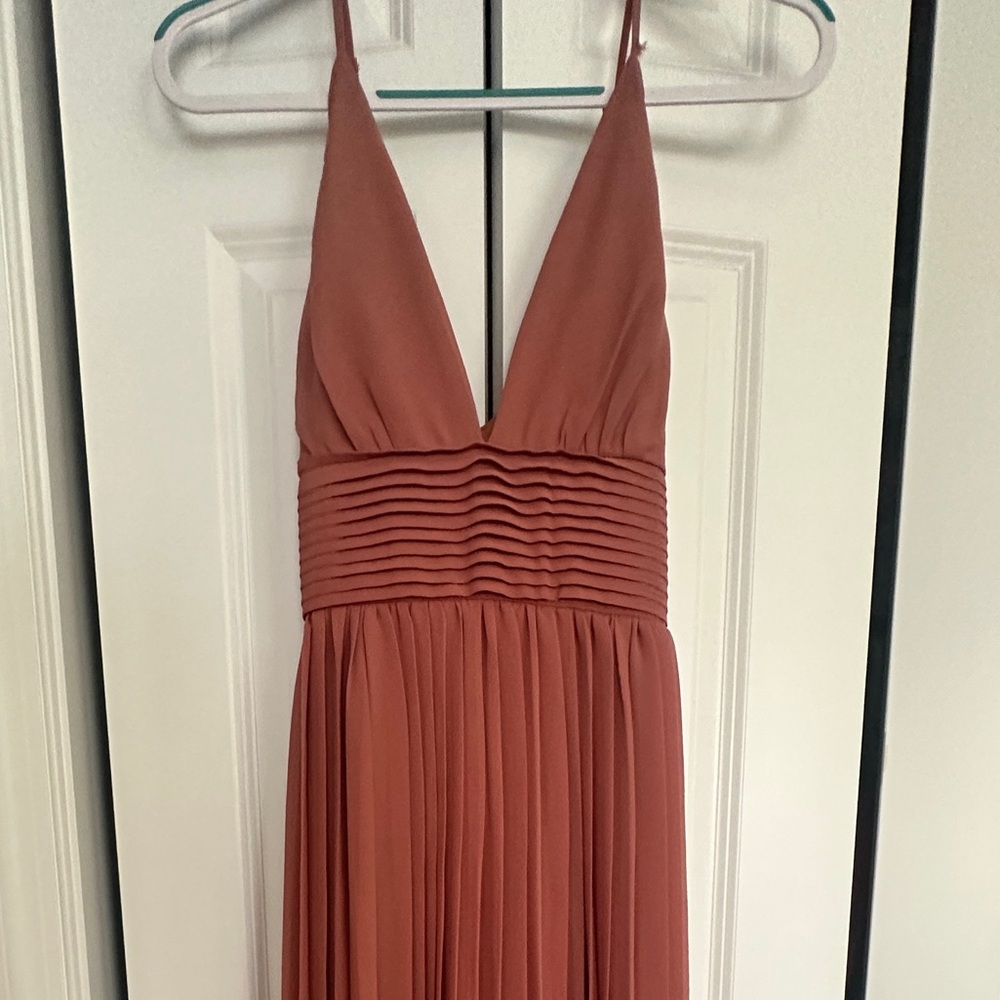 Lulus Dusty Rose Full Length Gown